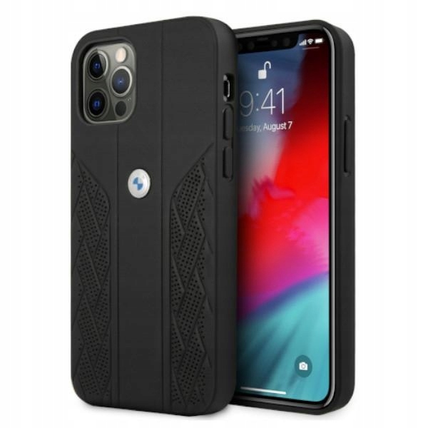 Bmw Etui Hardcase Do Iphone 12 12 Pro 6,1 BMHCP12MRSPPK Skórzane Perforate