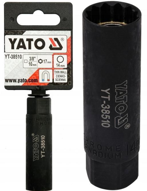 

Nasadka Do Świec 3/8'' 14mm 12 kątna Yato