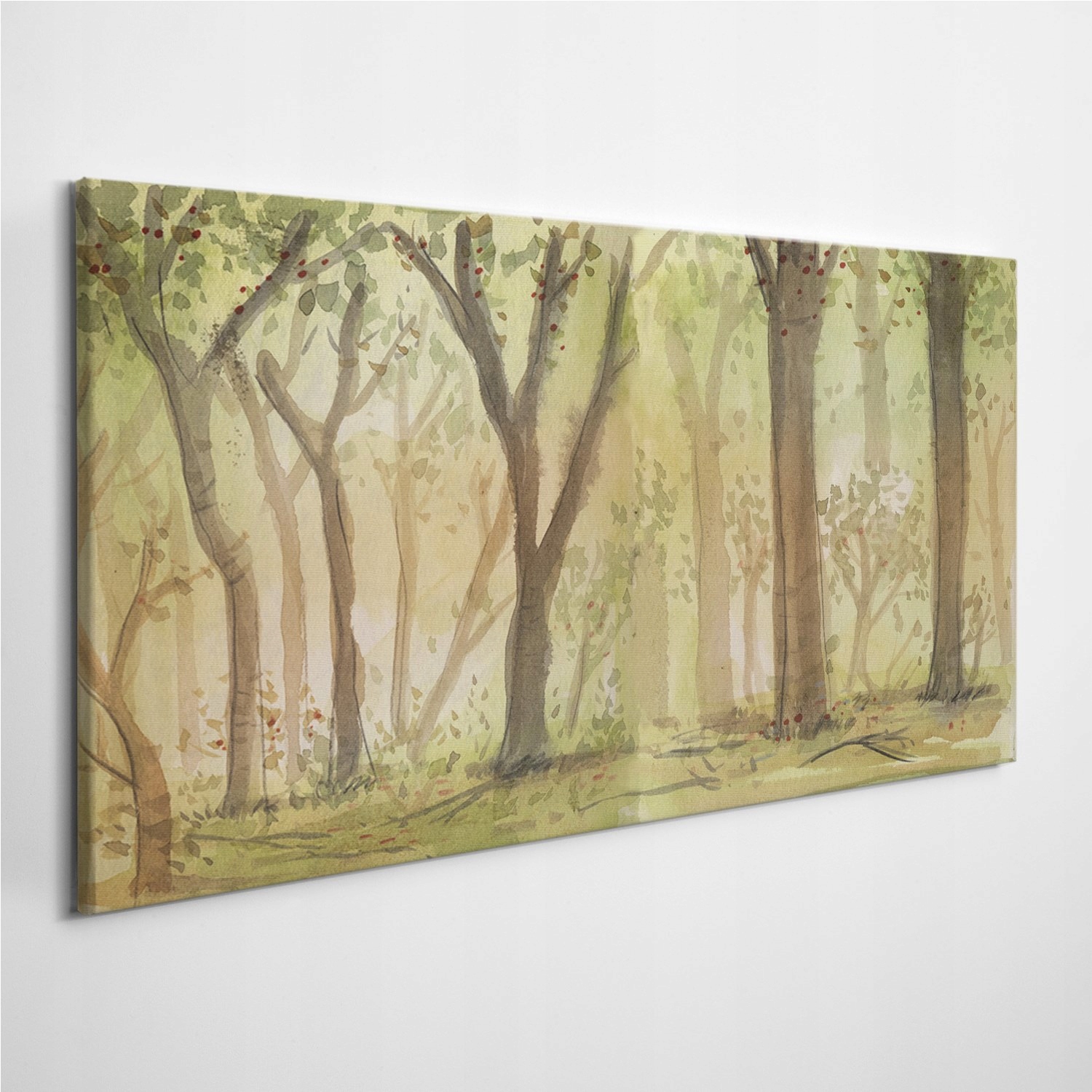 

Foto-obraz na ścianę Las Drzewa Akwarele 100x50 cm