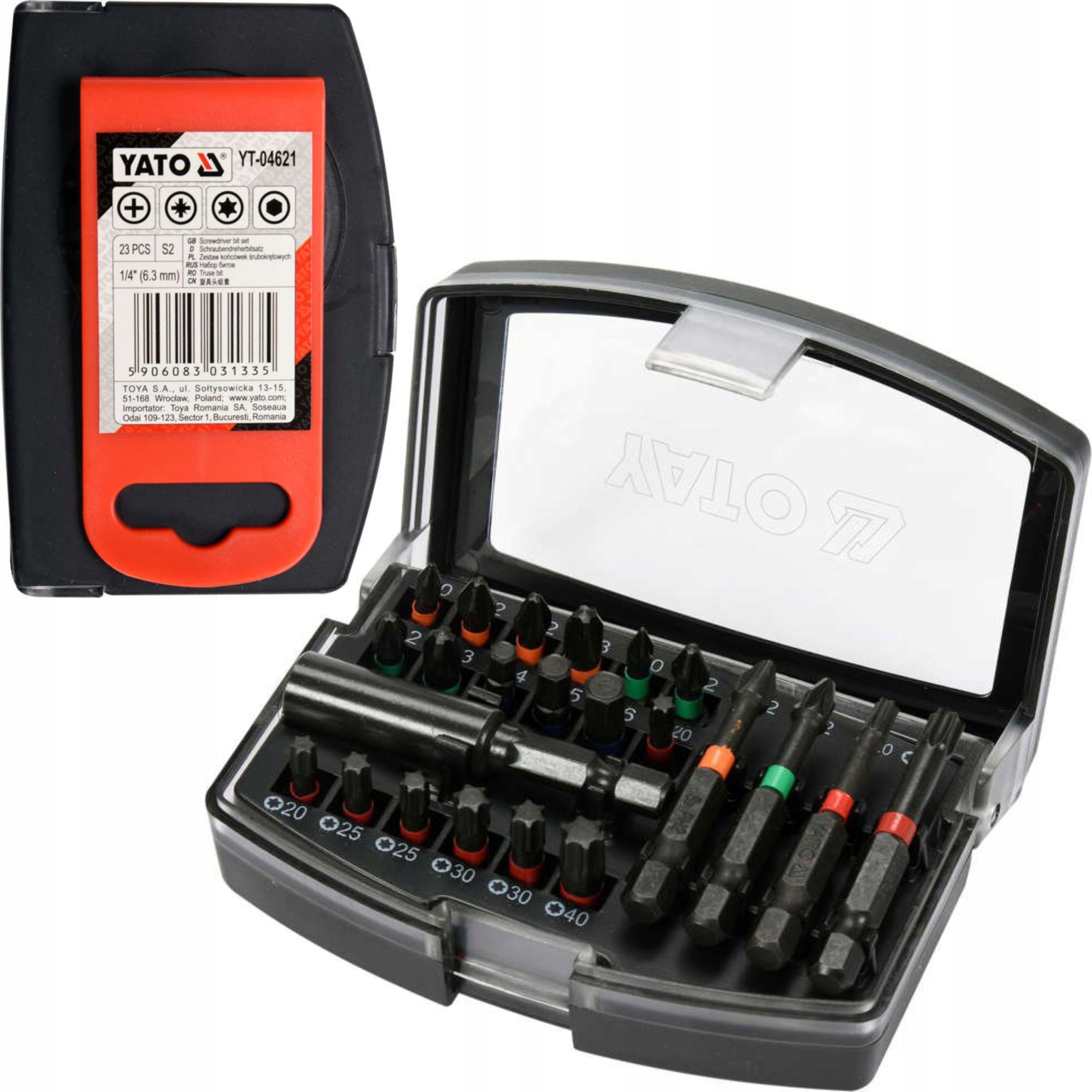 

Yato Zestaw Udarowych Końcówek Śrubokrętowych 23el