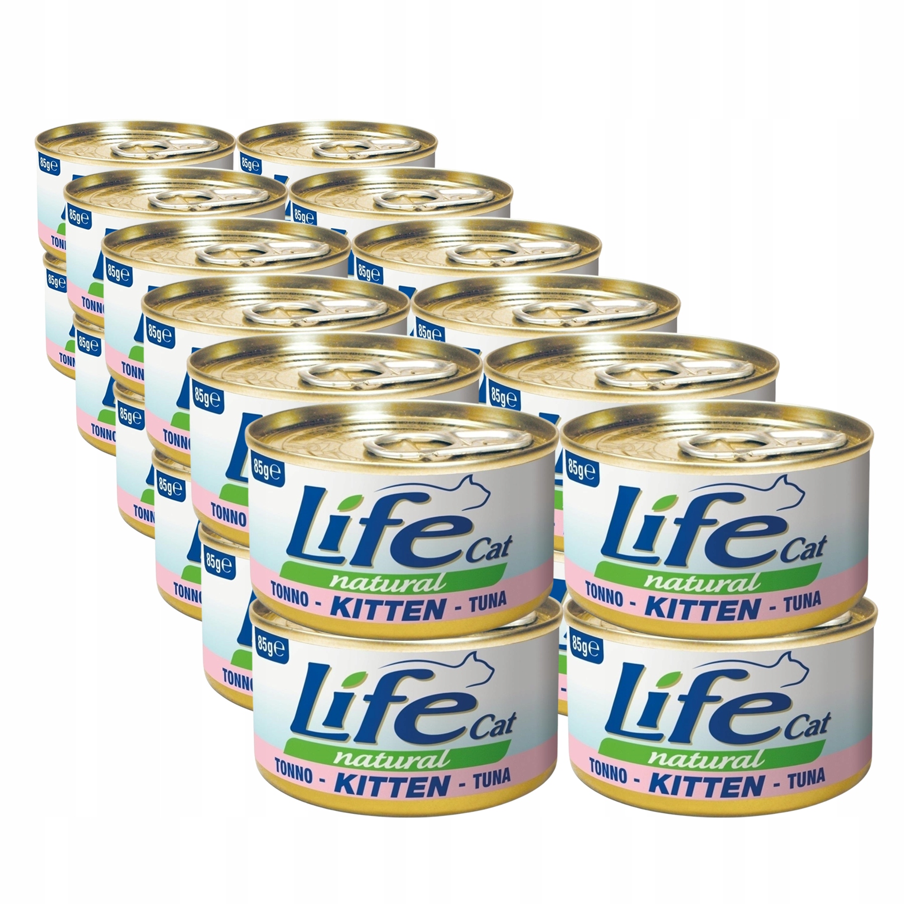 Life Cat Natural Kitten Krmivo pro koťata konzerva Set 24x85g tuňák