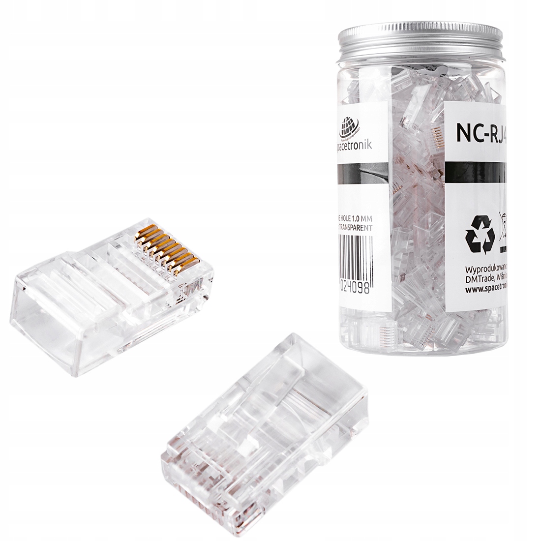 Wtyk RJ45 kat. 5e Utp NC-RJ455UT-0 100szt