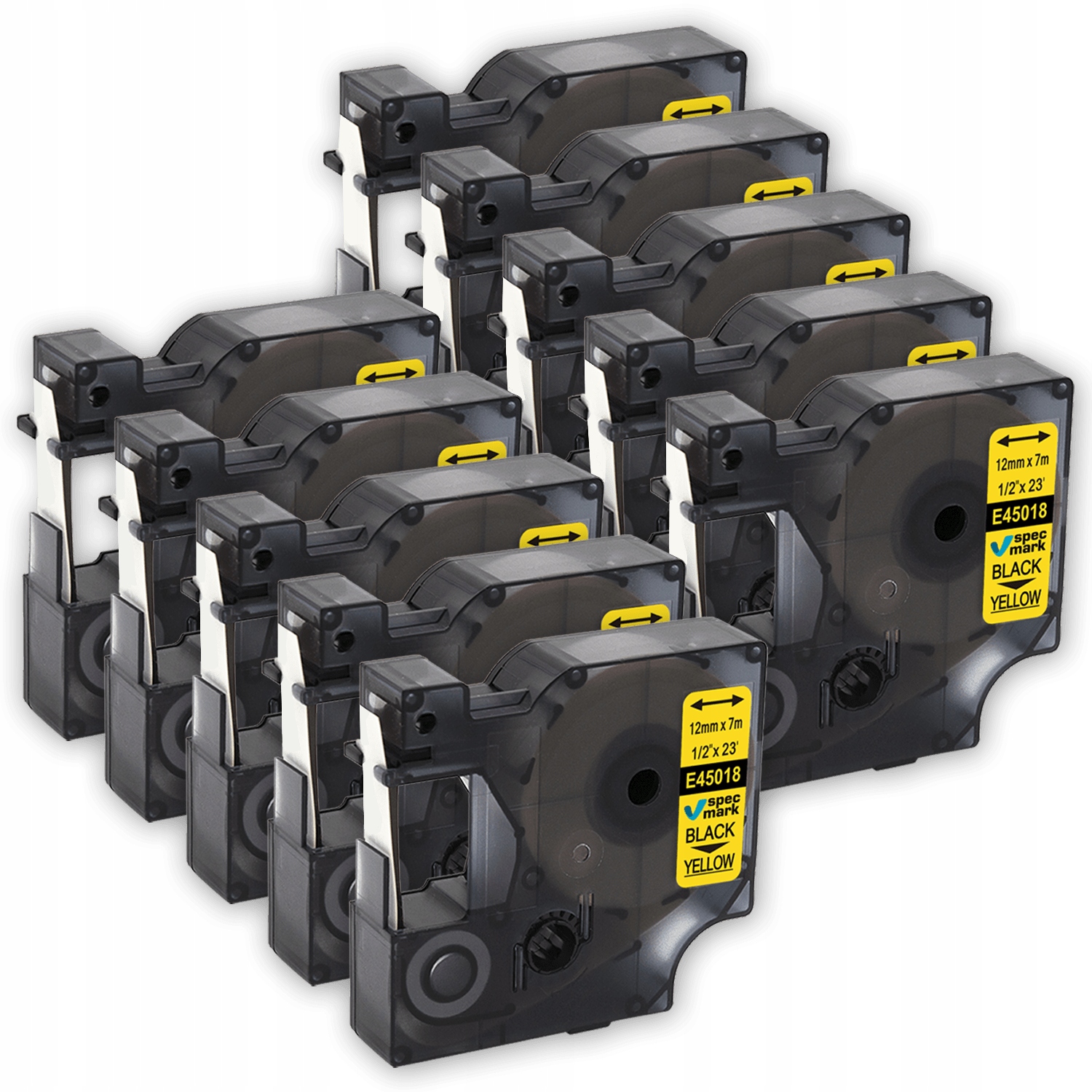 Páska pro Dymo D1 45018 12 mm S0720580 Set 10 ks