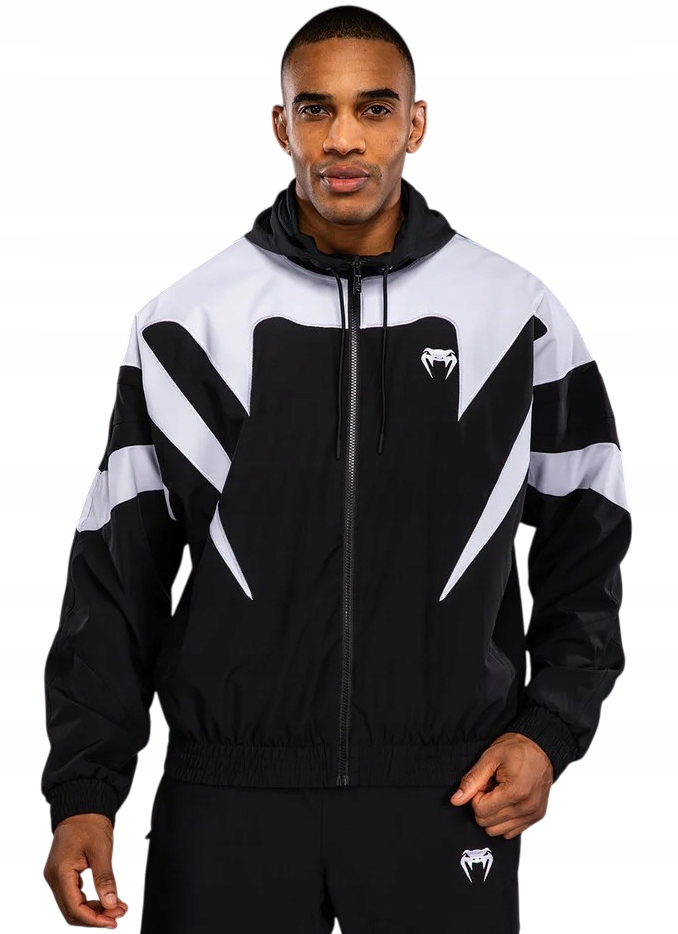 Venum Dresová bunda Track Jacket Attack 90 Black/White XL