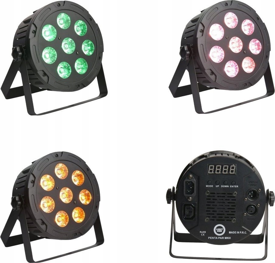 Lampa studyjna LIGHT4ME Penta Par 8x12W Mkii Rgbwa Led slim
