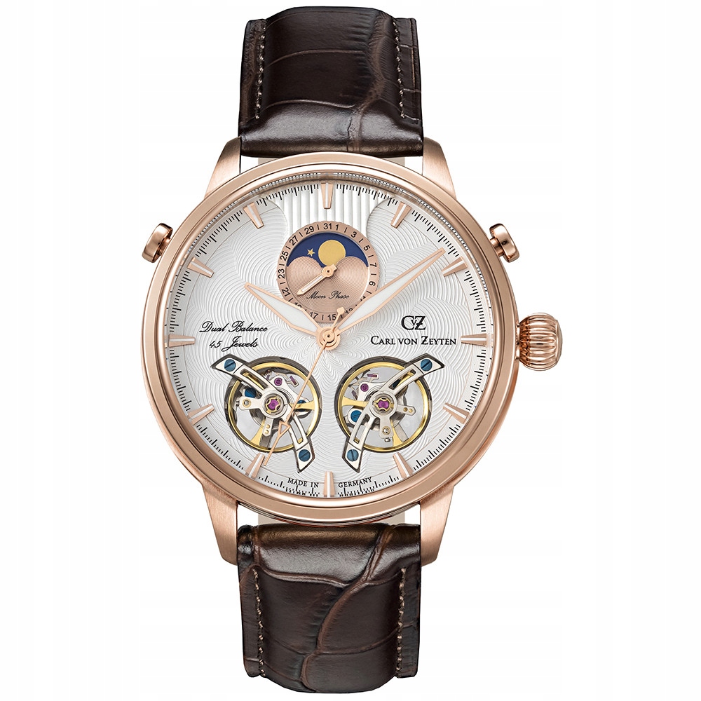 Pánské Hodinky Carl von Zeyten CVZ0060RWHS hnědé