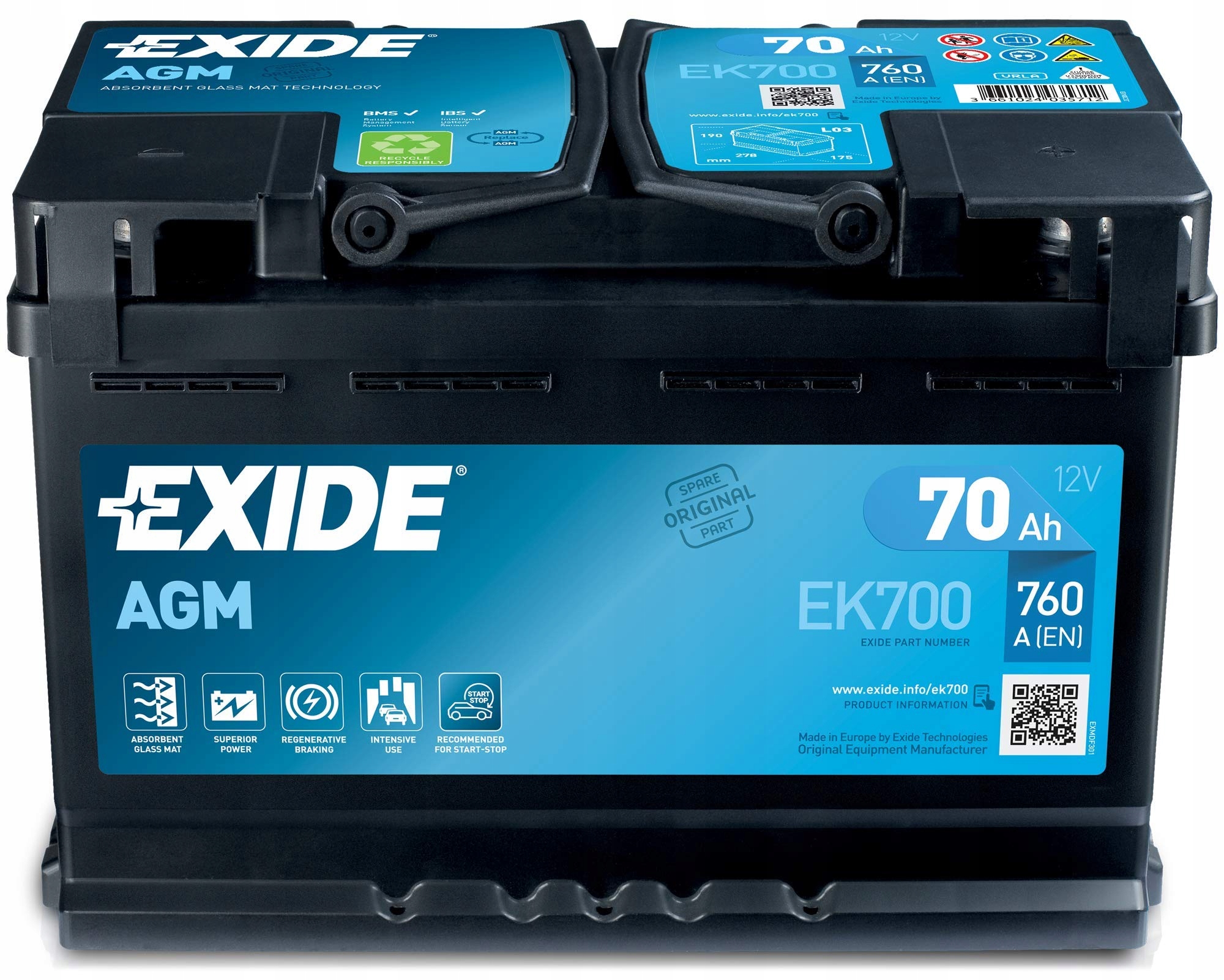 AKUMULATOR-EXIDE-EK700-70AH- AKUMULATOR-EXIDE-EK700-70AH-