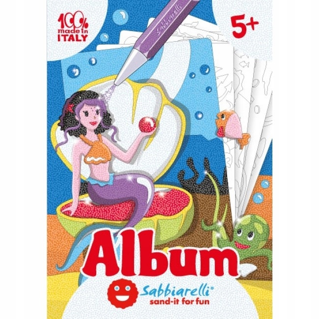 

Syrenki album do kolorowania paskiem Sabbiarelli