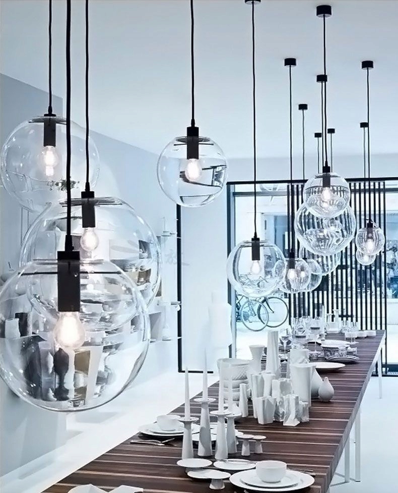 LAMPA SUFITOWA SZKLANA WISZĄCA KULA BLACK 20CM APP306 EAN (GTIN) 5902557344130