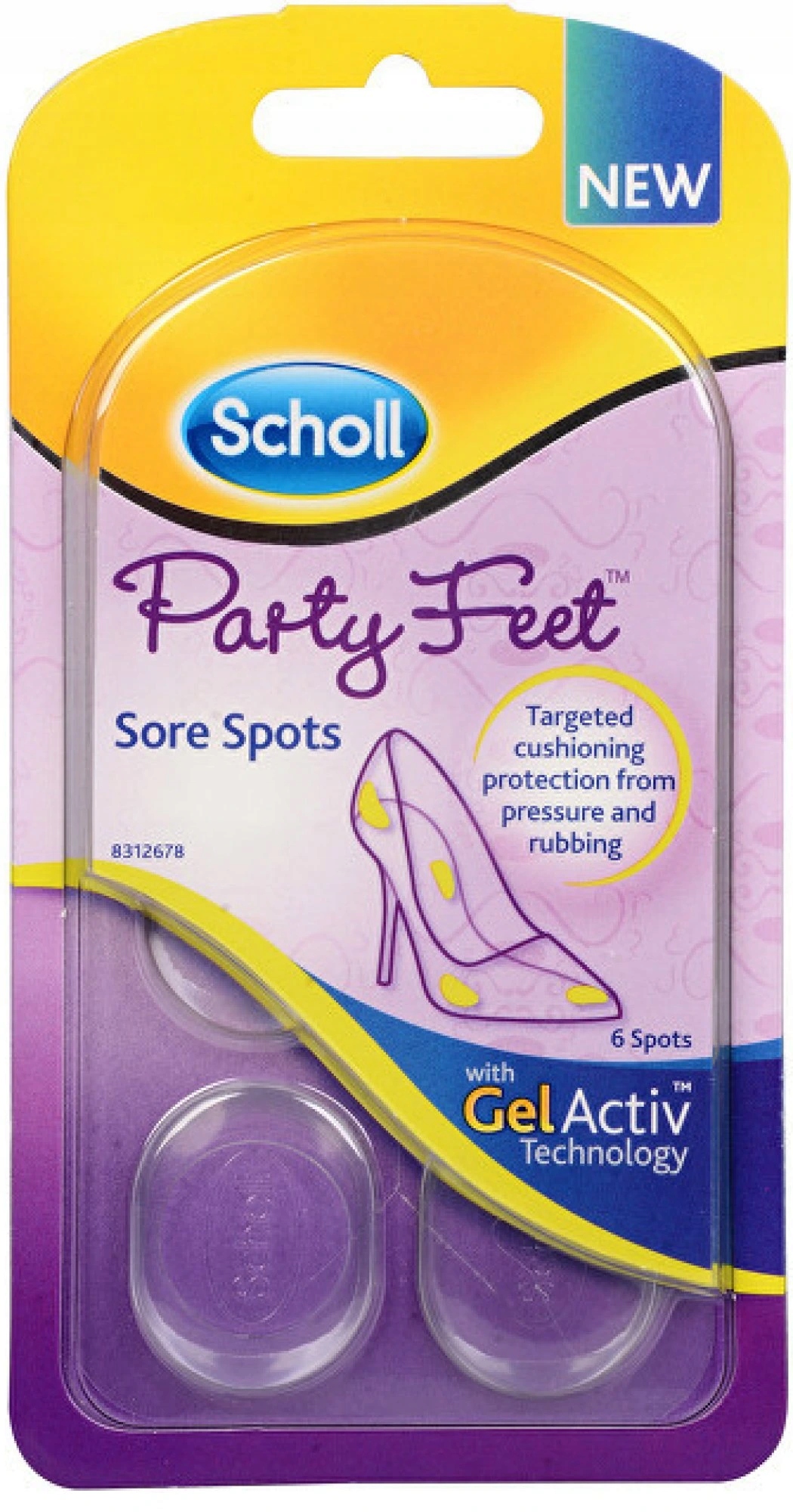 Scholl GelActiv poduszki pod piętę 1 para