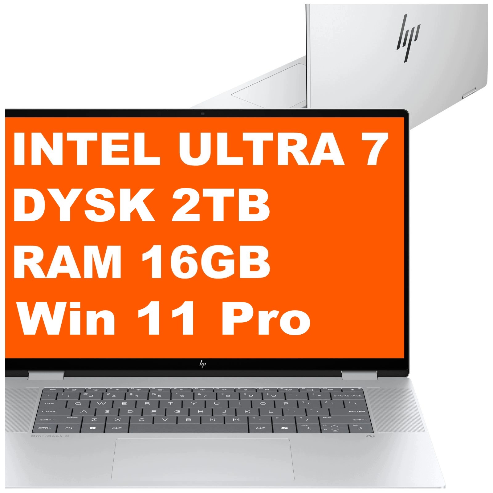 Laptop HP16 OmniBook X Flip Ultra 7 16GB 2TB Arc 140V Dotyk 3k Win11 Pro