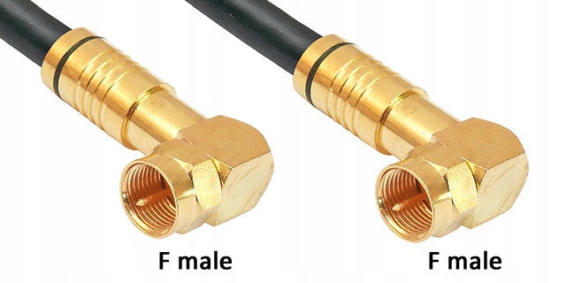 Kabel antenowy RF F/wt-F/wt kątowe HQ kl.A+ 5m Marka Stratos