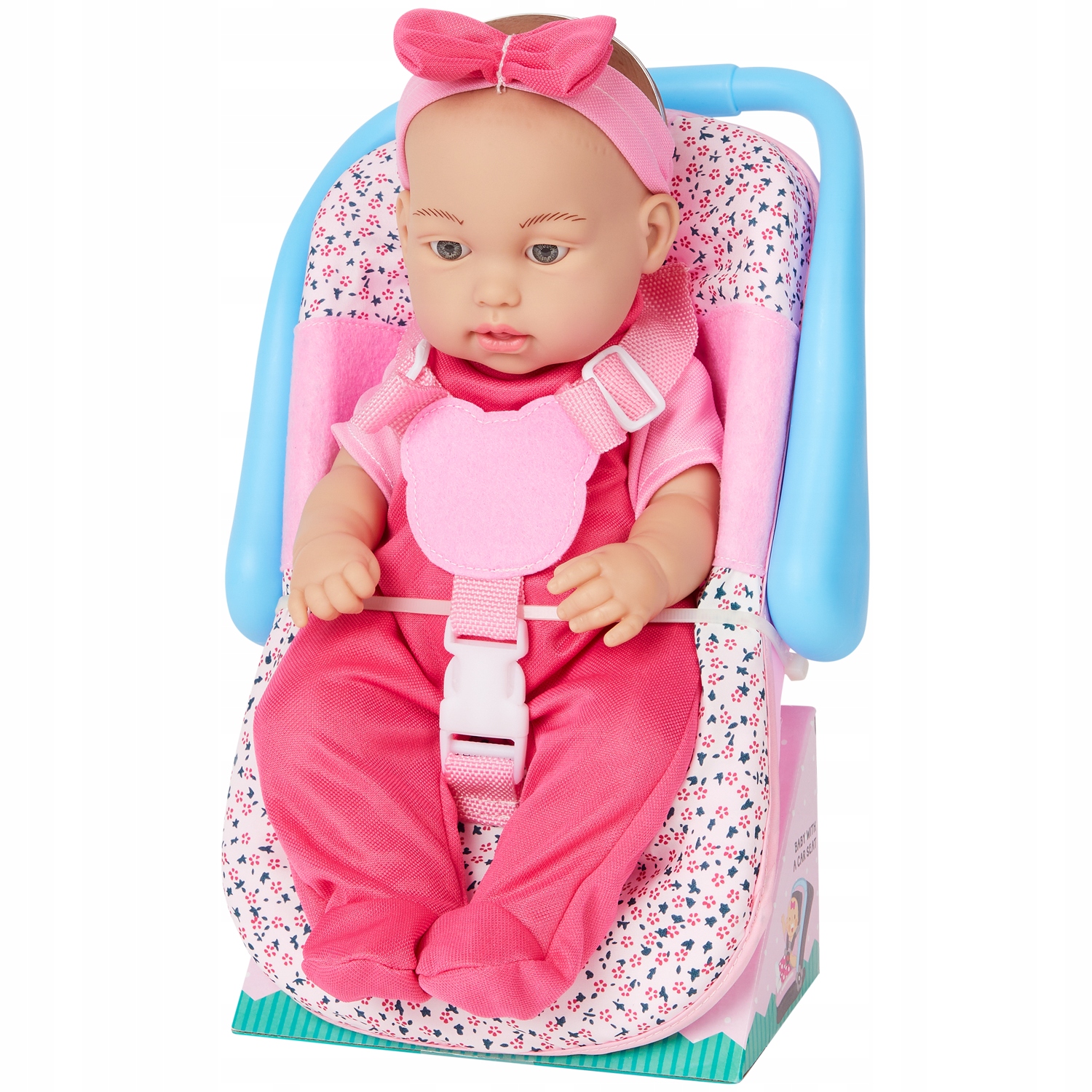 

Lalka Z Nosidełkiem Fotelikiem Bobas Dzidziuś 30cm