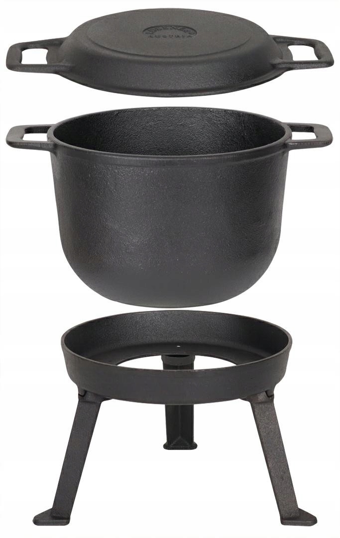 

Kociołek Żeliwny Garnek 11L Pieczonek Myśliwski