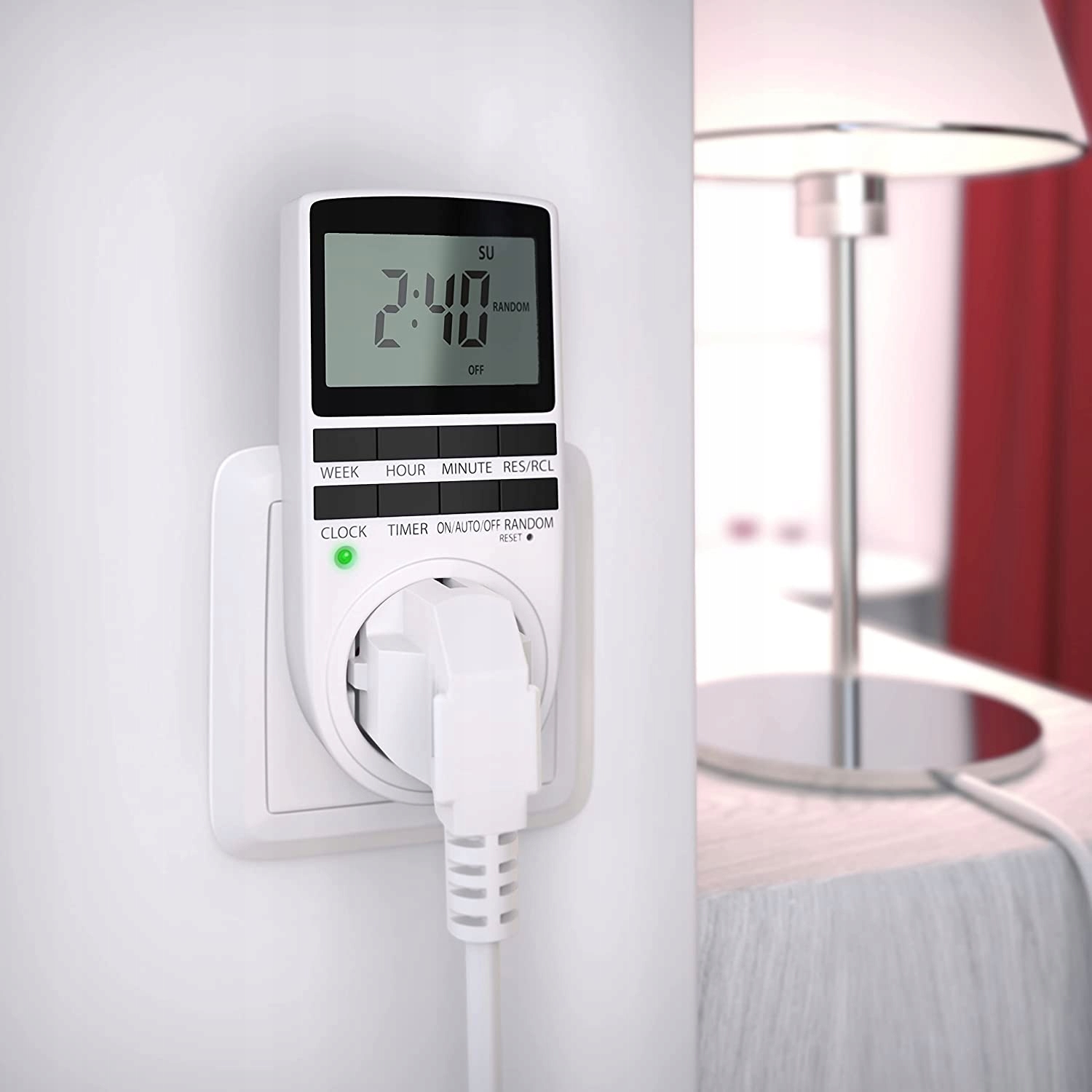 TIMER WYŁĄCZNIK WŁĄCZNIK CZASOWY PROGRAMATOR ELEKTRONICZNY CYFROWY 3680W Stan opakowania oryginalne