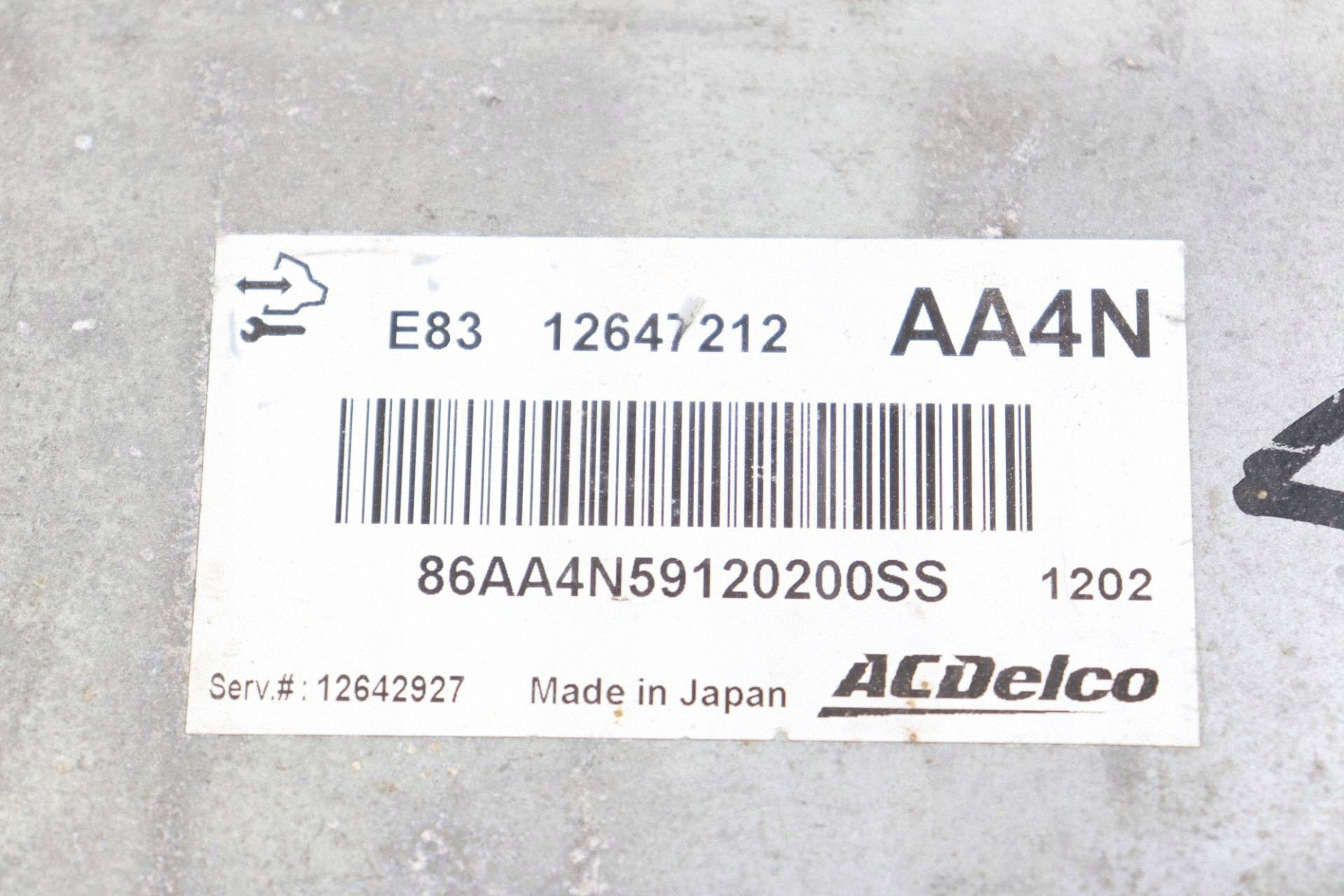 OPEL ASTRA J MERIVA B module unité de commande électronique uce moteur 1.4 B 12647212 12642927