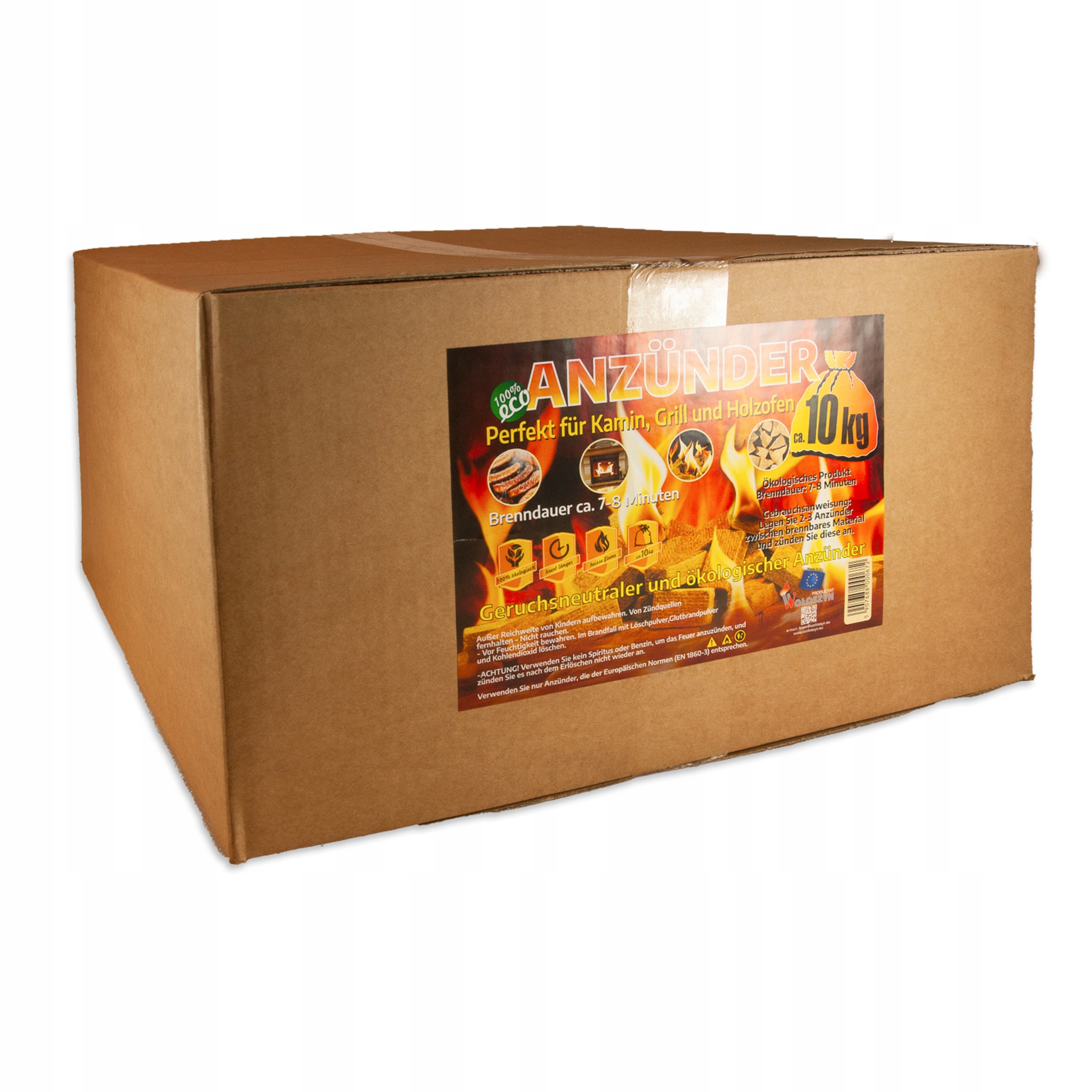 Ekologický podpaľovač v kockách, bez zápachu! 10 kg