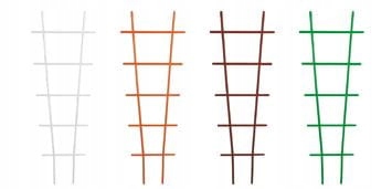 Podpórka DRABINKA plastikowa Brąz PROSPERPLAST 50cm Wysokość produktu 50 cm