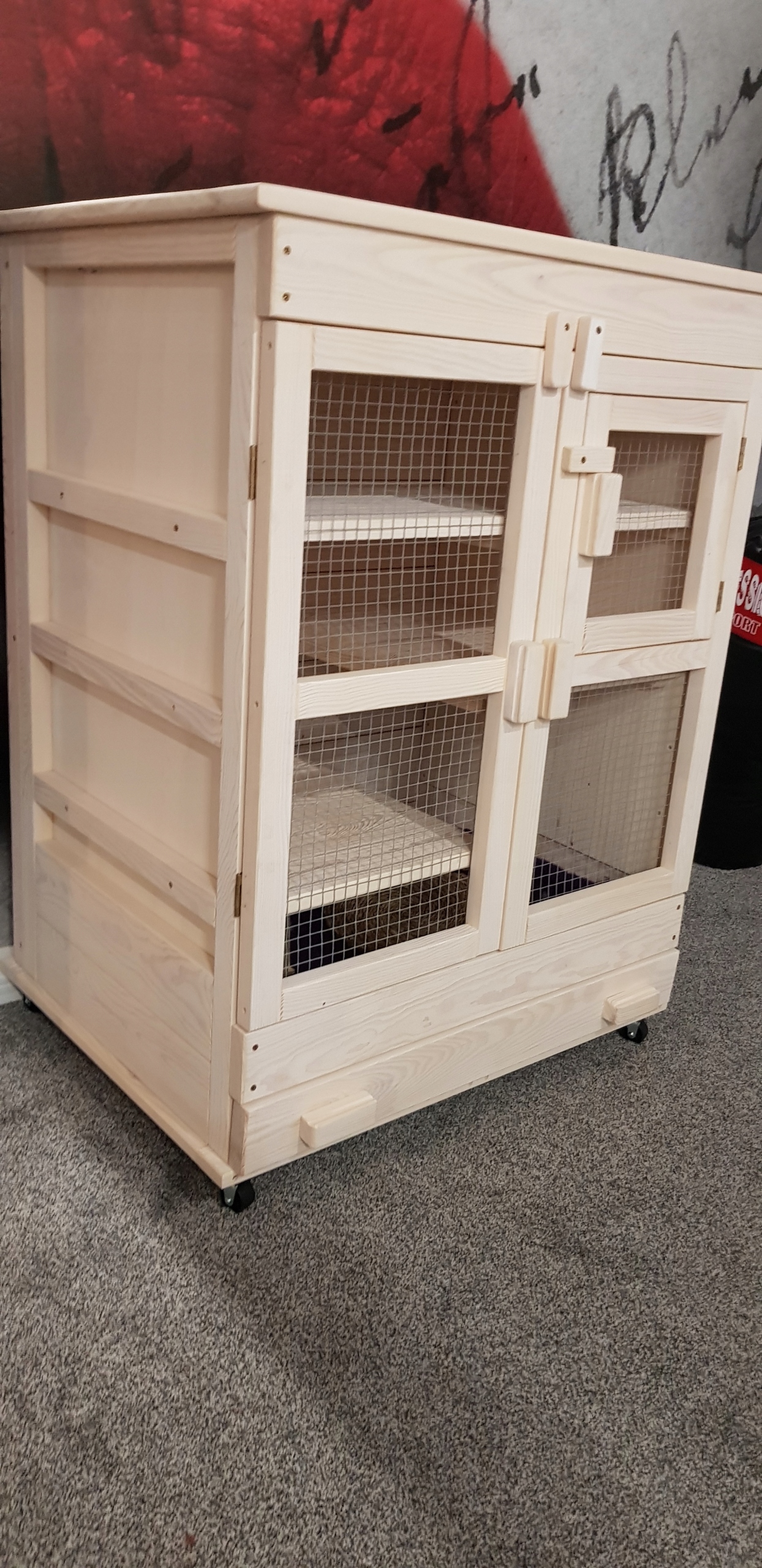 Levně Příplatek za plnou stěnu Levé Voliéry pro činčilu 60x80x50