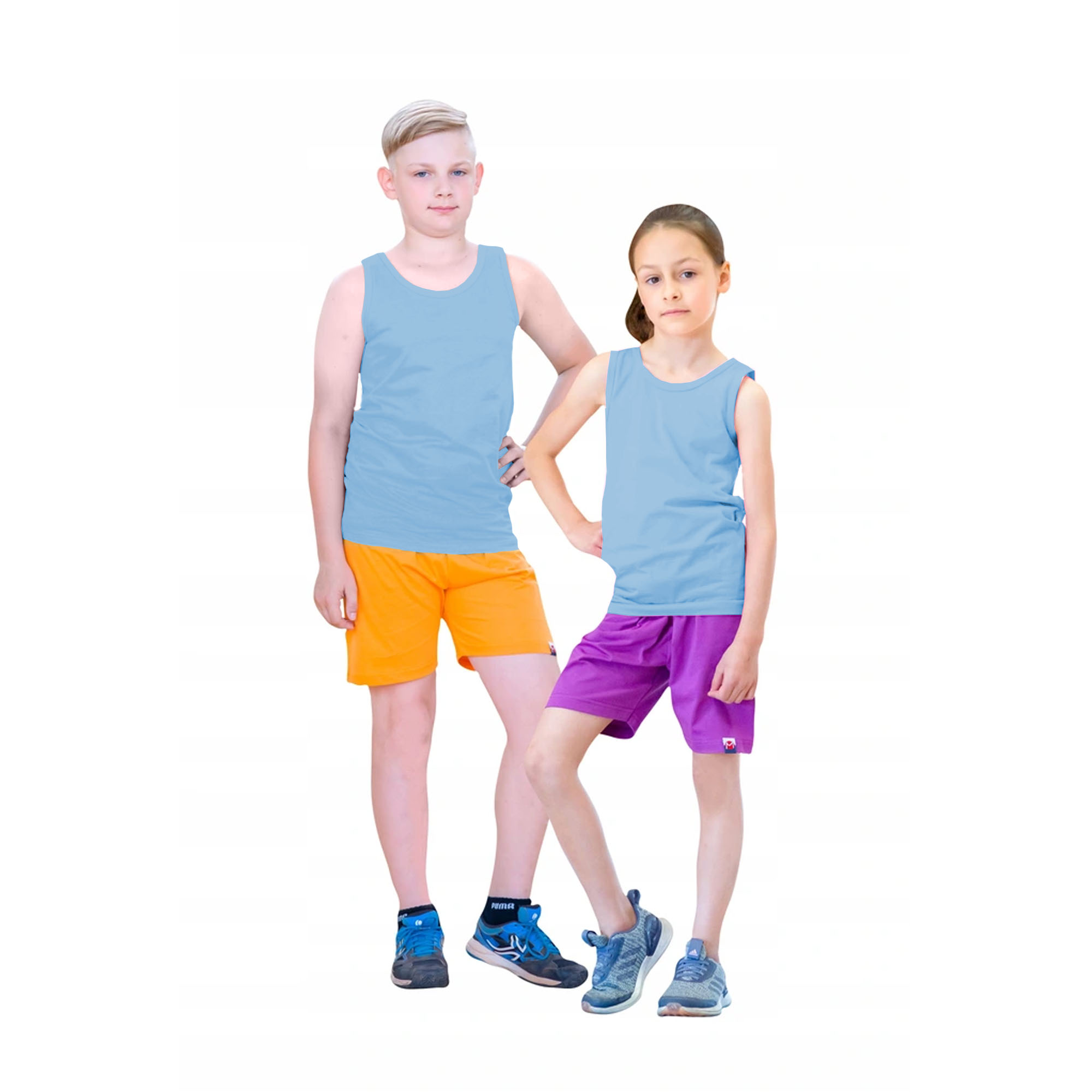 PODKOSZULKA DZIECIĘCA 100% BAWEŁNA GŁADKA BLUE 128 Liczba sztuk w ofercie 1 szt.