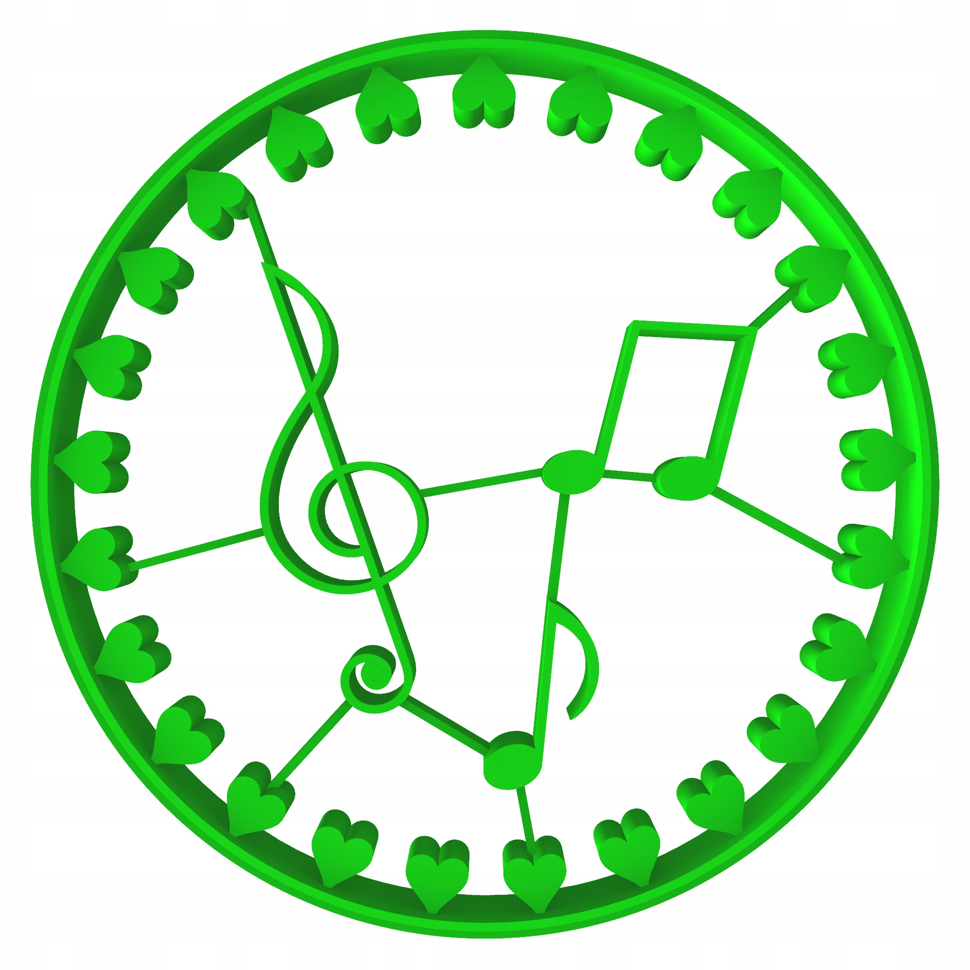 

Foremka Wykrawacz Walentynki Serca Kółko Nutki