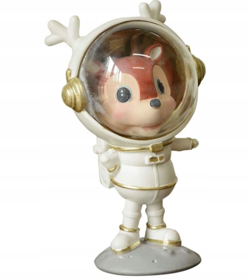 Dekorativní figurka Astronauta Bílá 15 cm Jelen