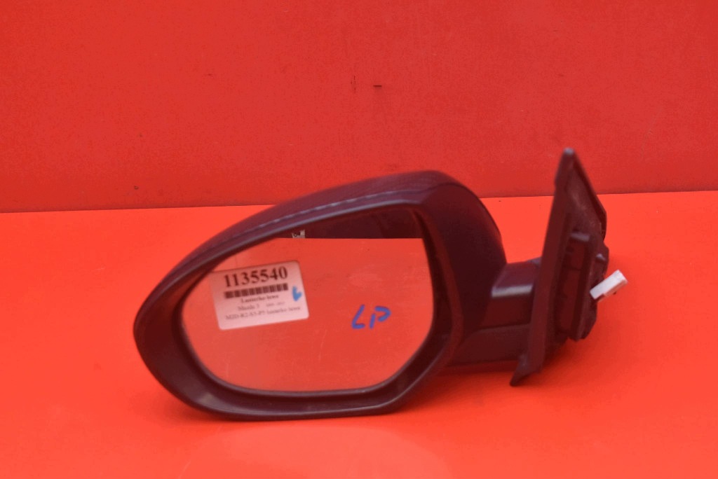 mirror left CARBON EU 022684 MAZDA 3 2 II BL LIFT 09-13 7 PIN