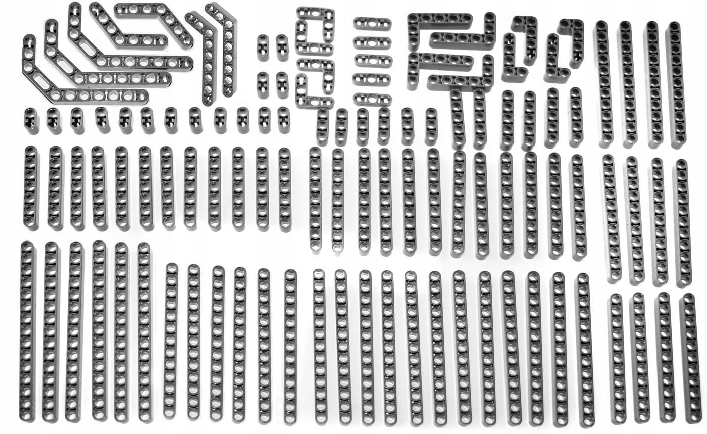 Lego MIX belek Technic ciemnoszare
