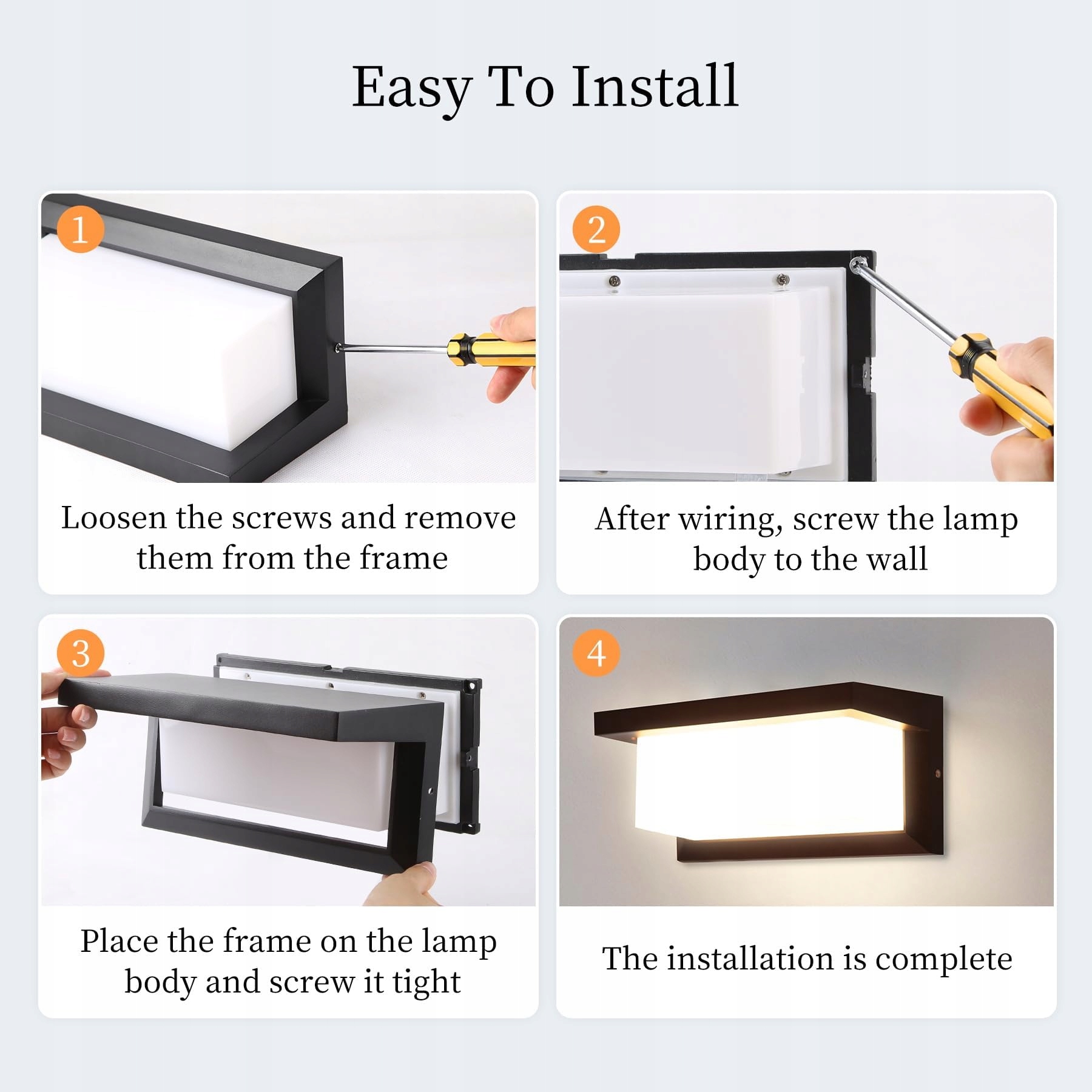Lampa Zewnętrzna LED Wodoodporna Ogrodowa Tarasowa 18W 3000K IP65 CHENBEN — miniatura 8