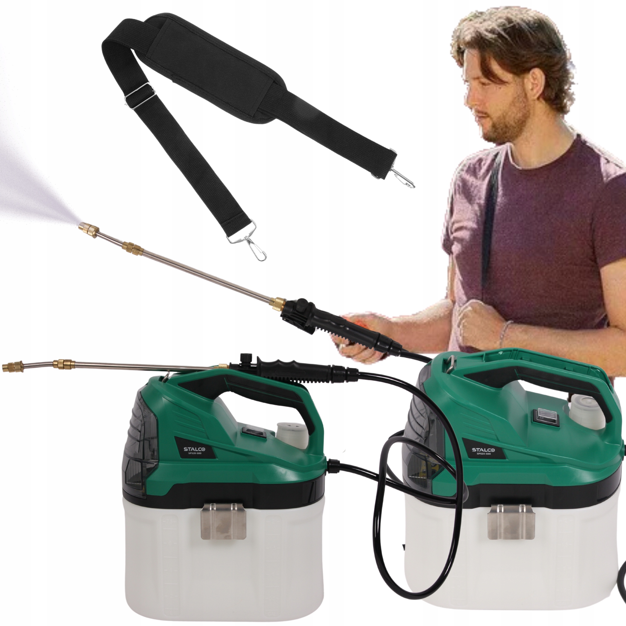 Postrekovač Na Záhradný Akumulátor 7.5 L 20 V S Tyčou 2 Bary