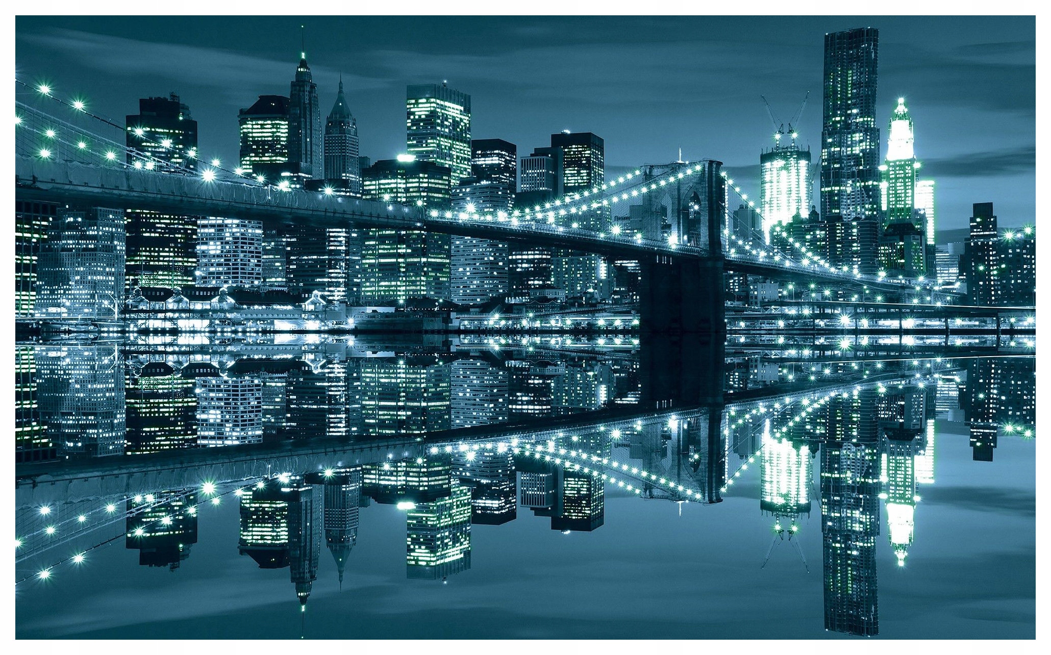 Vliesová fototapeta Brooklynský most v noci New York 250x175 lepidlo