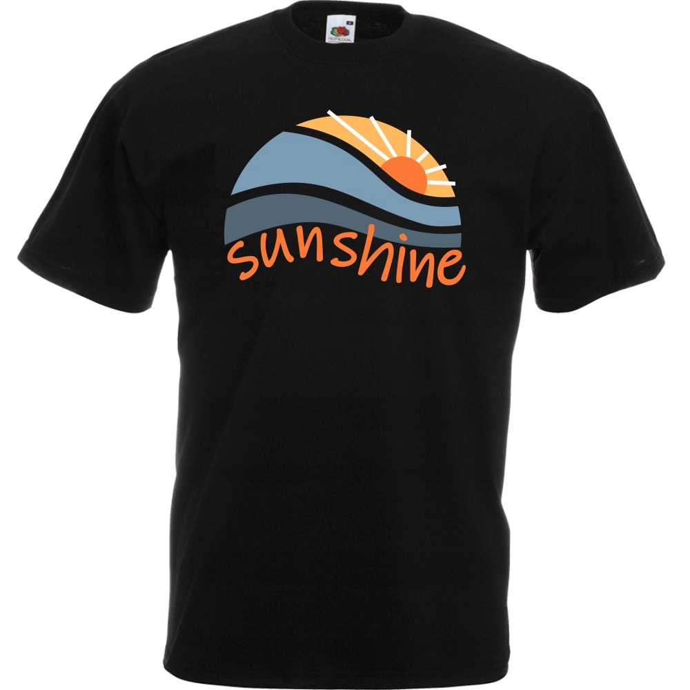 

Koszulka sunshine lato słońce plaża XL czarna