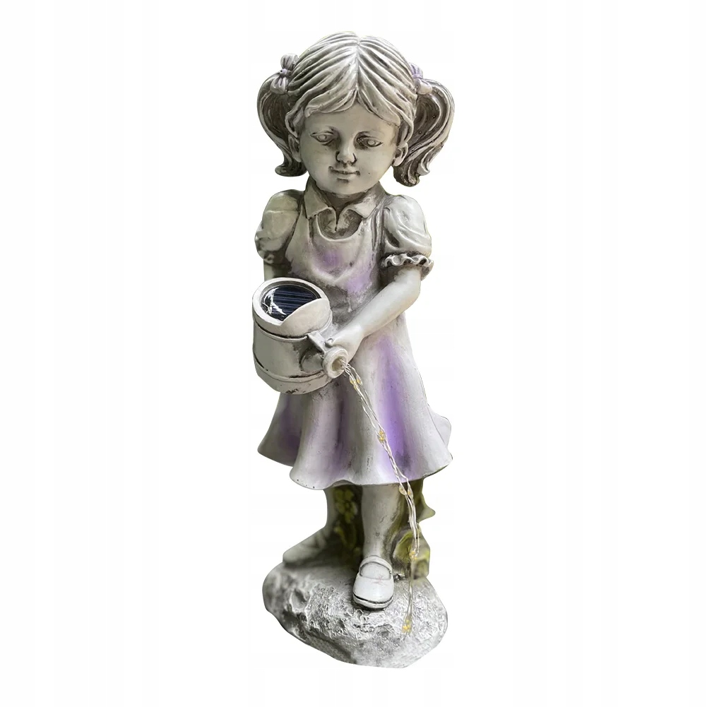 Solar Girl Kettle Outdoor Lamp Creative Chic Resin Landscape Courtyard Marka inna