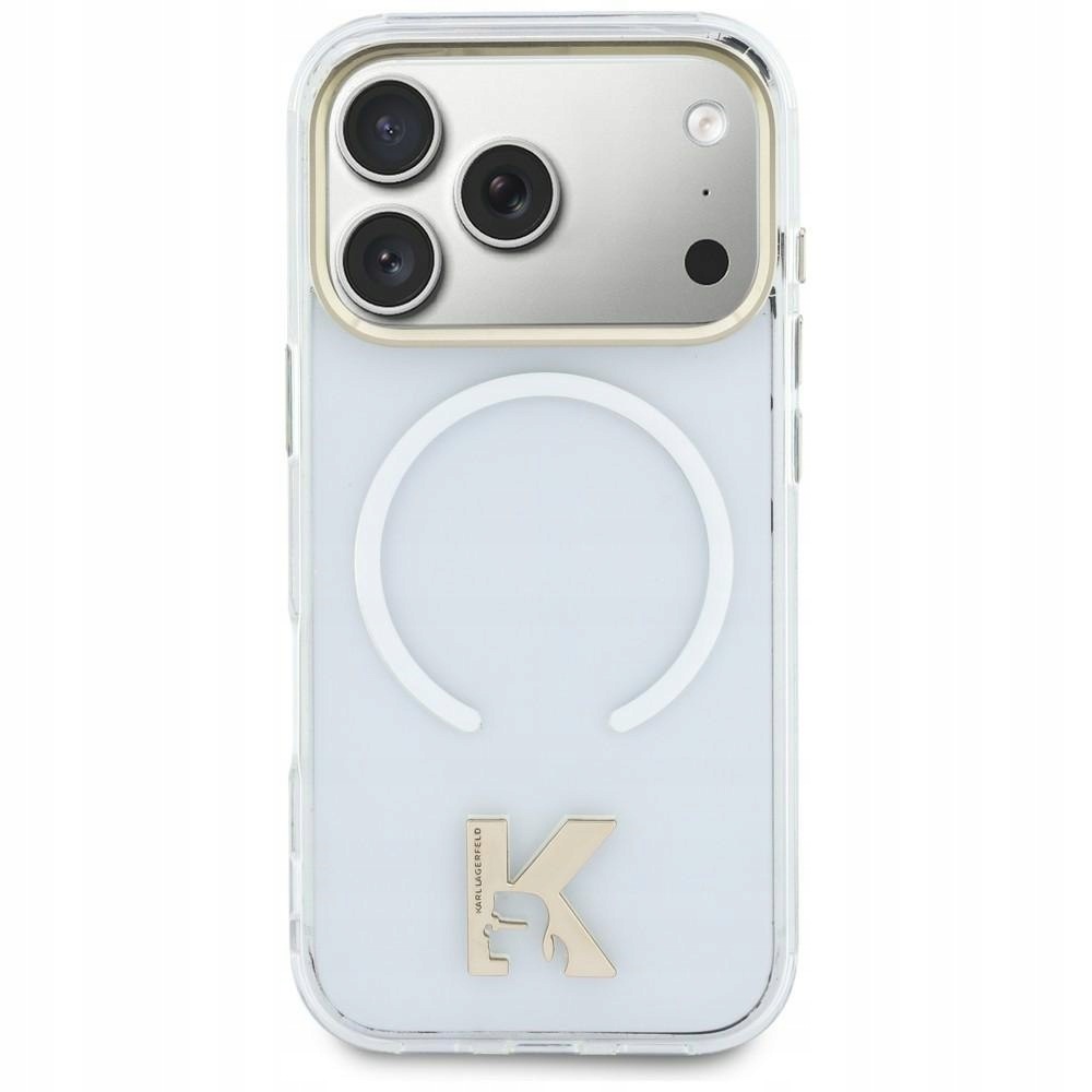Etui Karl Lagerfeld IML K Head Logo MagSafe do iPhone 17 przezroczysty