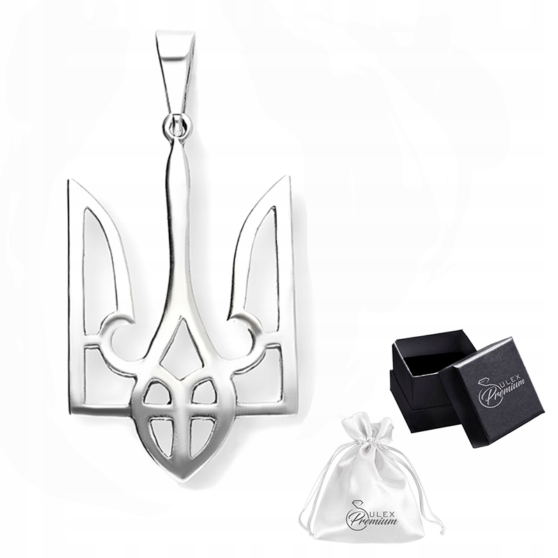 Stříbrný přívěsek ryzost 925 Přívěsek Trizub Národní symbol Ukrajiny