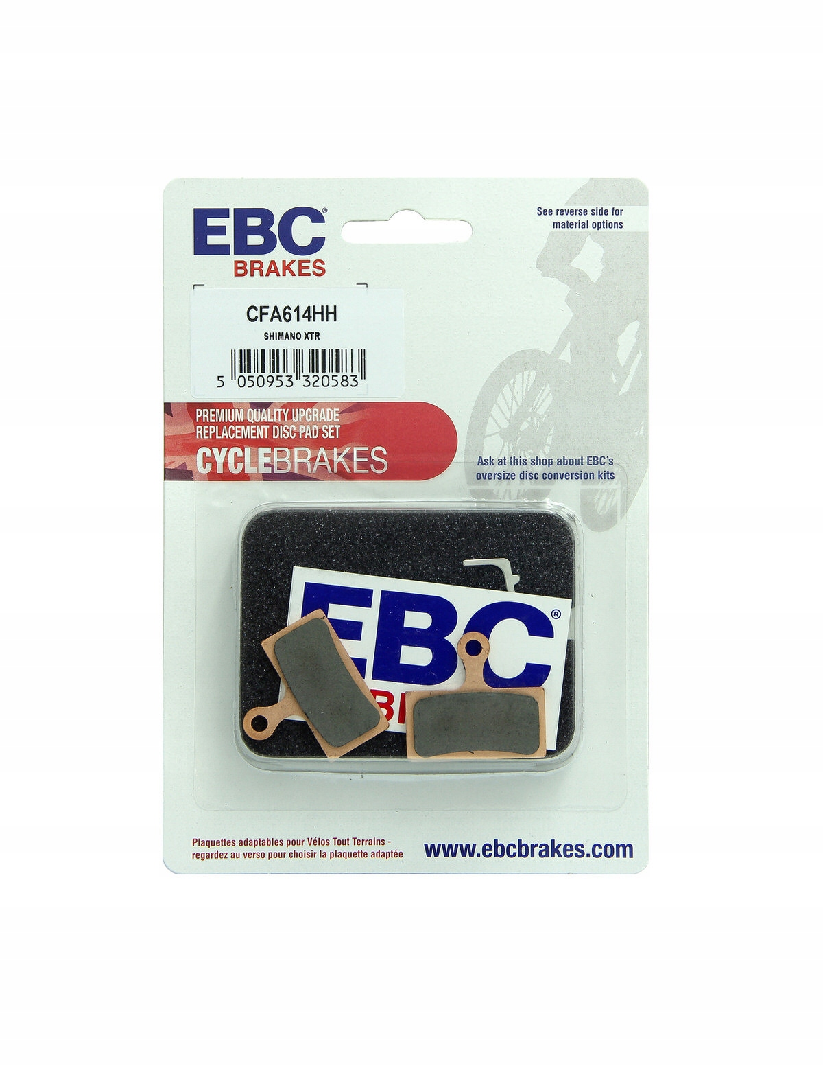 CFA614HH Klocki hamulcowe rowerowe (spiekane) Ebc Brakes