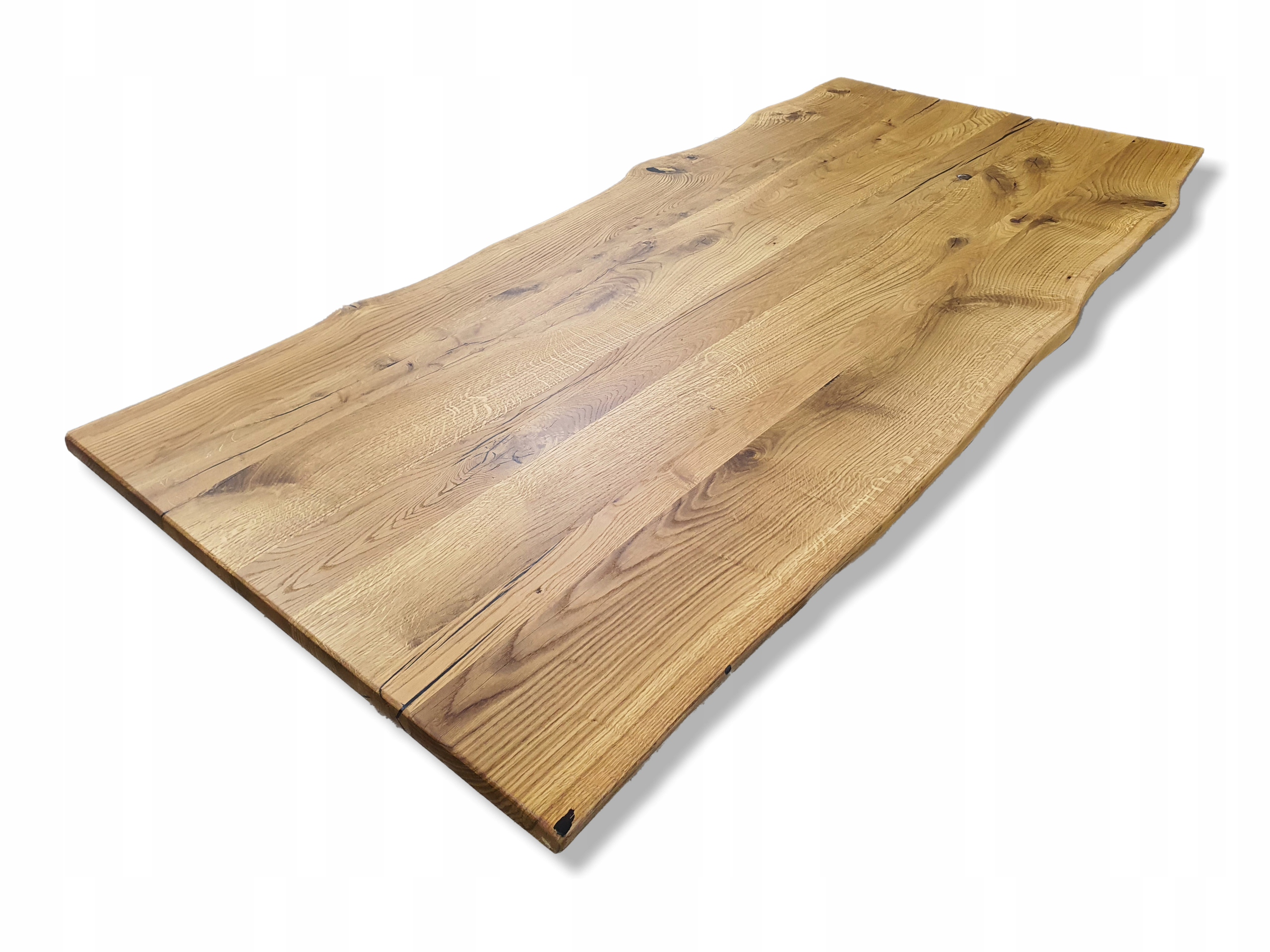 BLAT DĘBOWY RUSTIC, KRAWĘDŹ OFLIS, 180X90CM