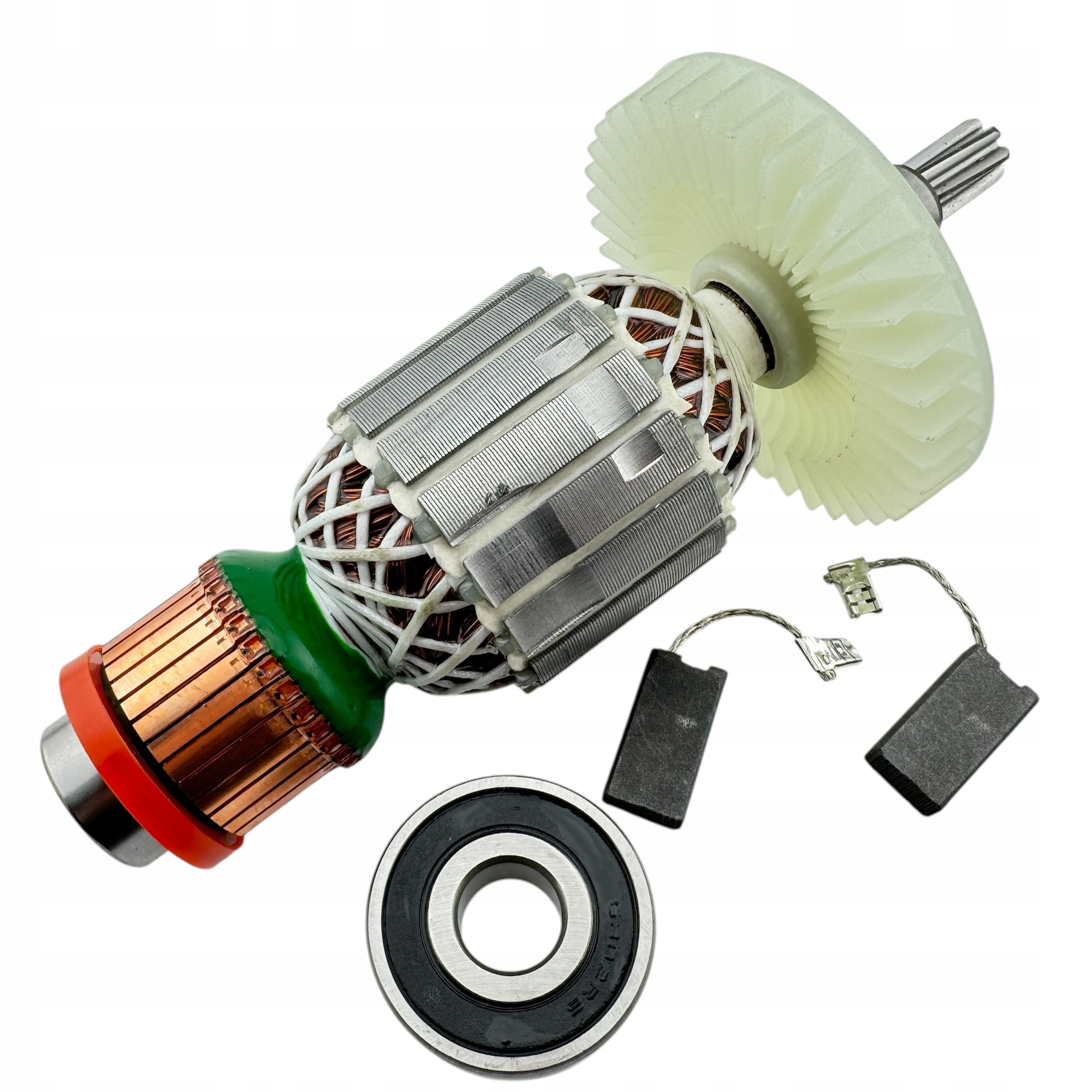 Makita Rotor HM1203C HM1213C HM1205C 517818-7 kartáče ložiska magnet 1213