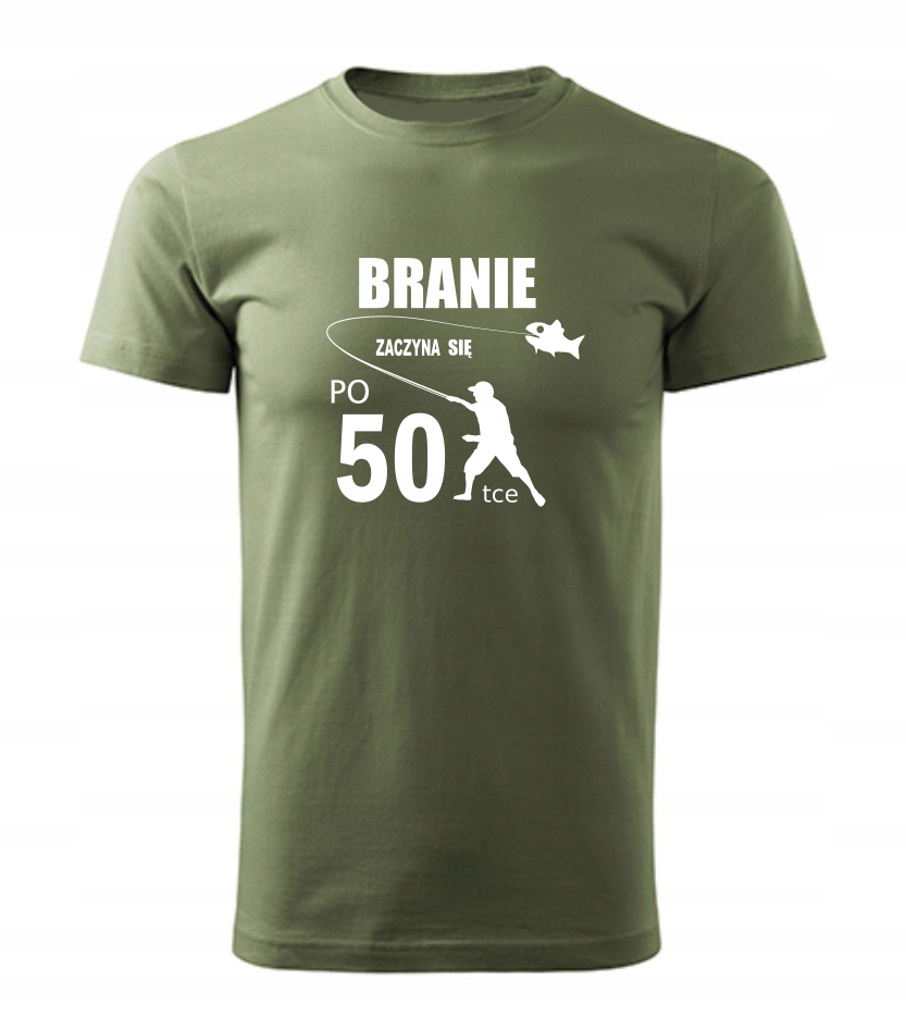

Koszulka T-shirt 50 lat Branie zaczyna... urodziny