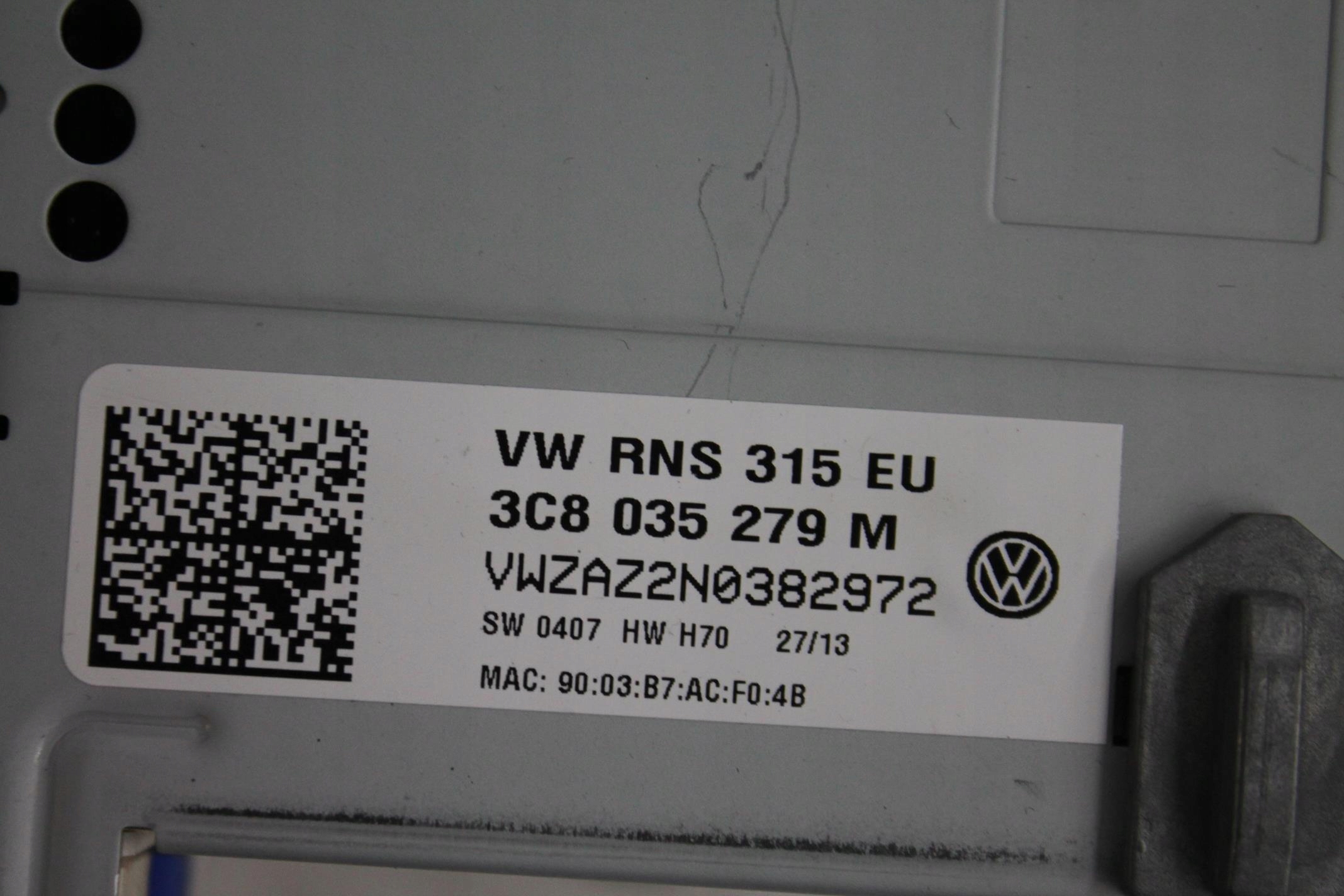 RADIO CD NAVI FABRYCZNE 3C8035279M VW PASSAT B7