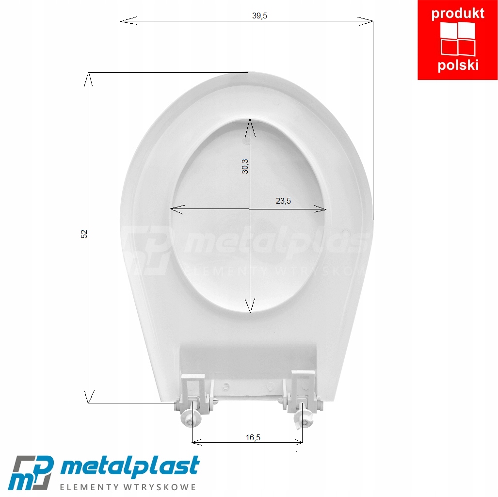 DESKA SEDESOWA ERICA POLSKI PRODUKT Kolor biały