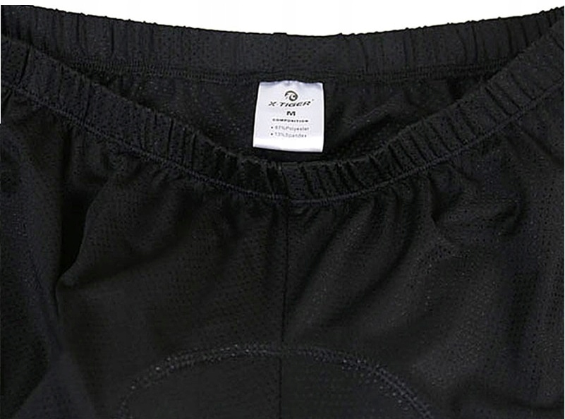 SPODENKI ROWEROWE SZORTY Z WKŁADKĄ 5D ŻELOWĄ PRO Kolor czarny