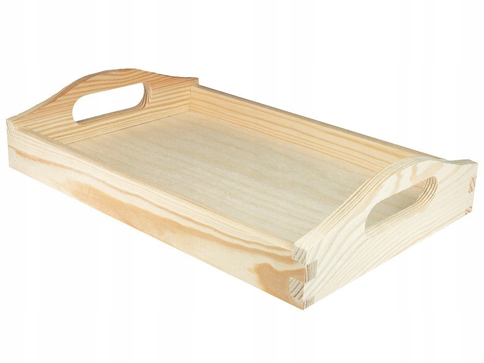 Taca drewniana Tacka kelnerska prosta 20x30