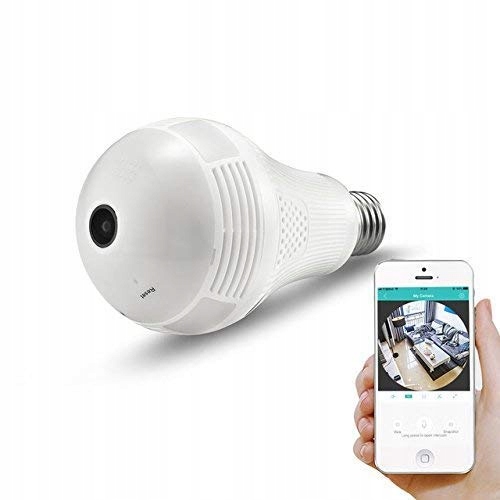 Kamera IP WiFi monitoring 360 w żarówce LED audio ŻARÓWKA NA ŻYWO żarówka Marka inna