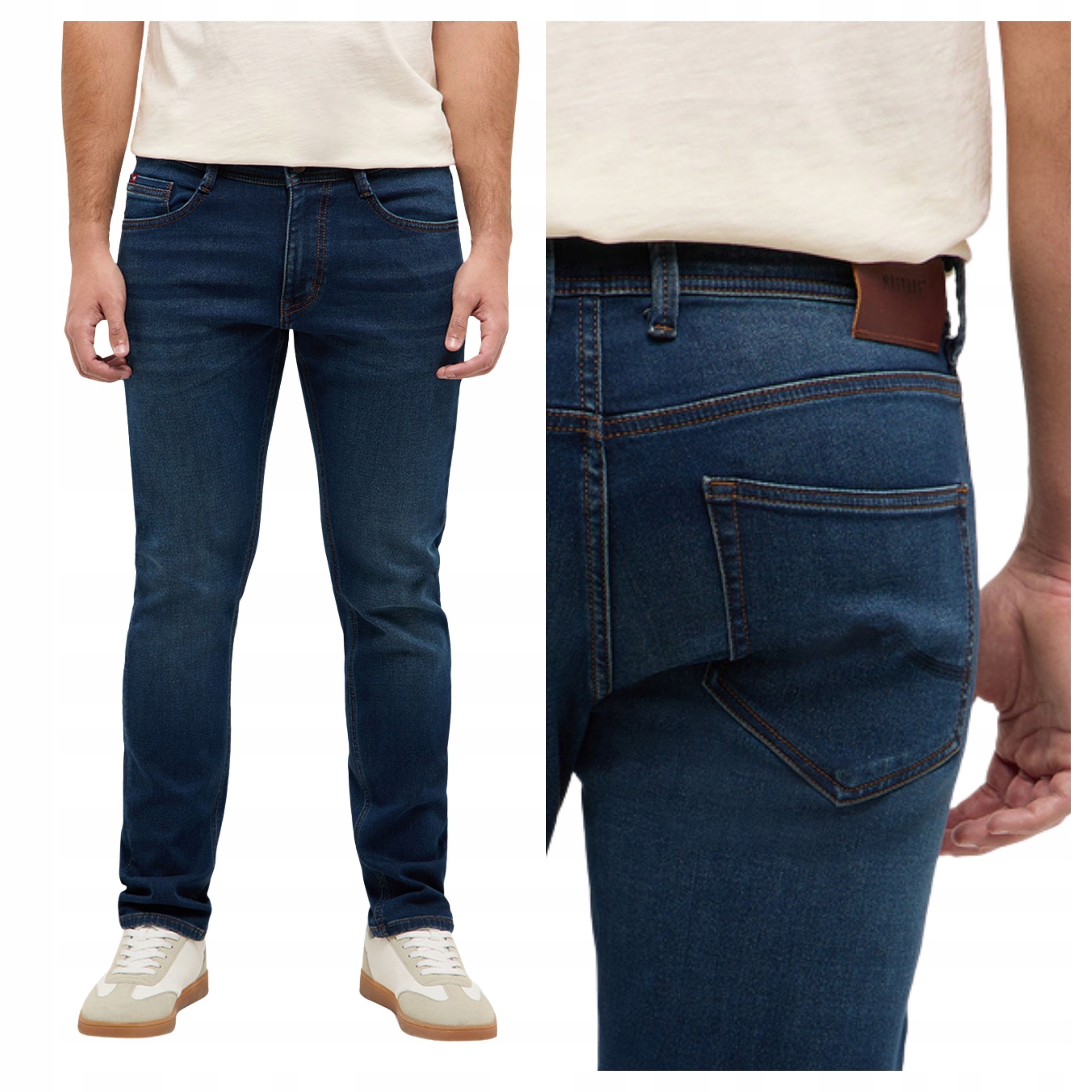 Pánské džínové kalhoty Mustang Oregon Slim Tmavě modré Denim W34 L32