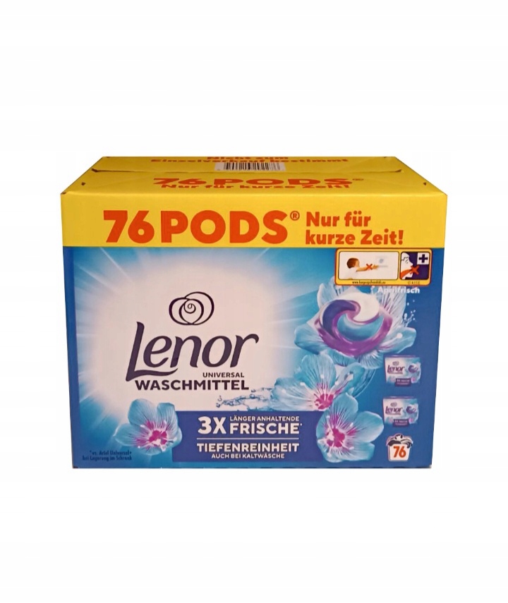 Lenor Aprilfrisch 76 sztuk kapsułki do prania uniwersalne z Niemiec