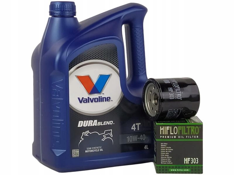 VALVOLINE DURABLEND 4T 10W40 4L + FILTR HF303