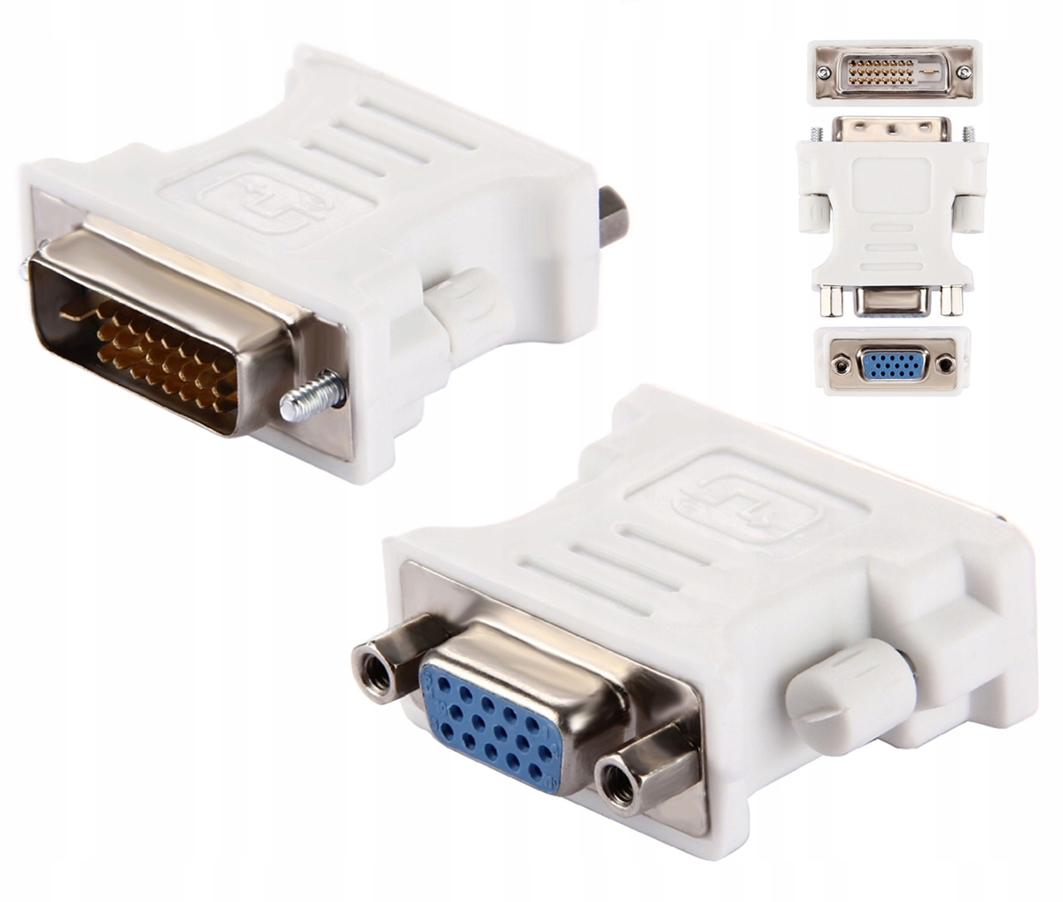 AK205 ADAPTER PRZEJŚCIÓWKA DVI MALE NA VGA FEMALE