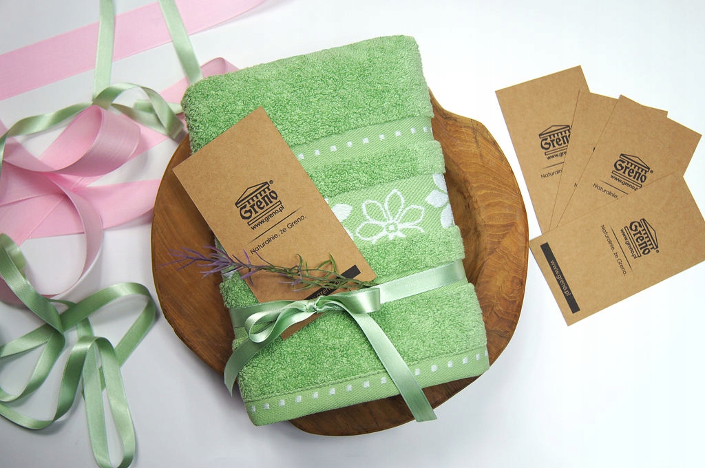 GRENO Ręczniki MARGARITA RÓŻANY komplet 3 szt. Z dedykacją Nie