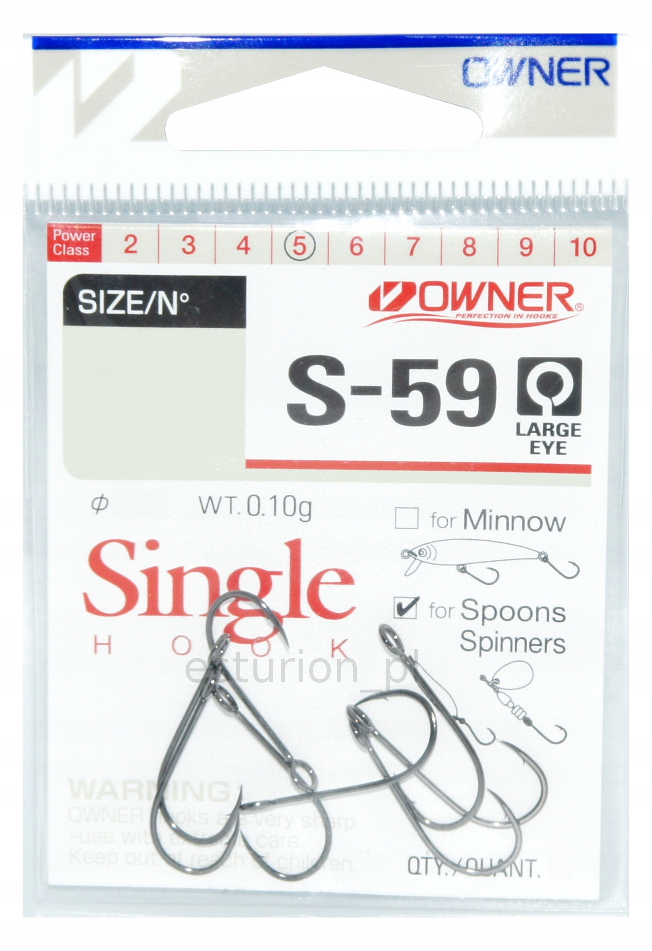 

Haczyki Owner S-59 Duże Oczko nr #2 6 szt